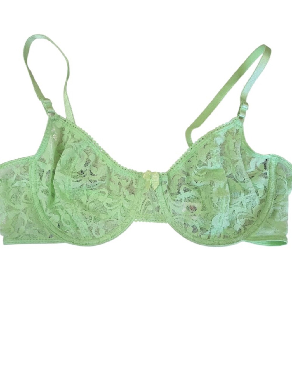 NWOT Fruit of the Loom Light Green Lace Underwire Bra